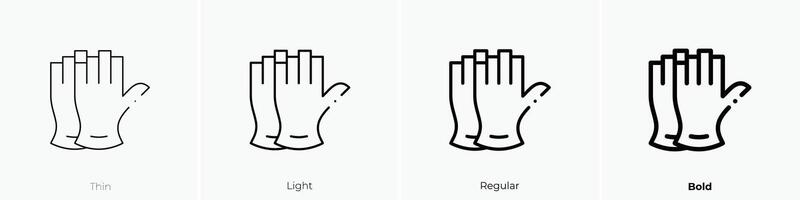 firefighter icon. Thin, Light, Regular And Bold style design isolated on white background vector