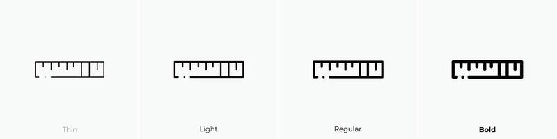 fish icon. Thin, Light, Regular And Bold style design isolated on white background vector