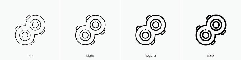 float icon. Thin, Light, Regular And Bold style design isolated on white background vector
