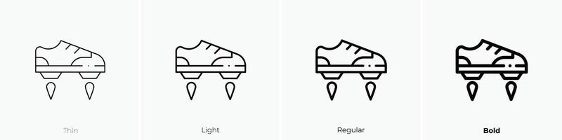 flying shoes icon. Thin, Light, Regular And Bold style design isolated on white background vector