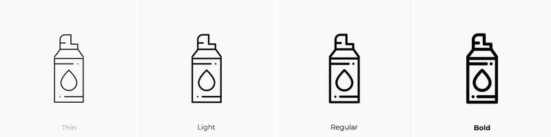foam icon. Thin, Light, Regular And Bold style design isolated on white background vector