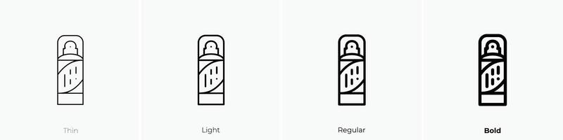 foam icon. Thin, Light, Regular And Bold style design isolated on white background vector