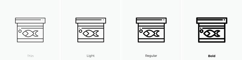 food icon. Thin, Light, Regular And Bold style design isolated on white background vector