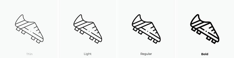 footwear icon. Thin, Light, Regular And Bold style design isolated on white background vector
