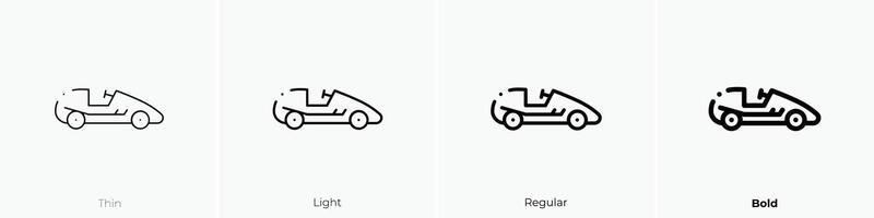 formula icon. Thin, Light, Regular And Bold style design isolated on white background vector