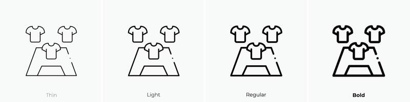 formation icon. Thin, Light, Regular And Bold style design isolated on white background vector
