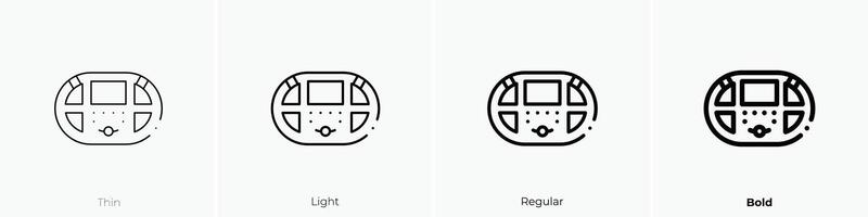 formula icon. Thin, Light, Regular And Bold style design isolated on white background vector