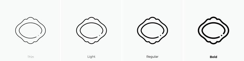 frame icon. Thin, Light, Regular And Bold style design isolated on white background vector