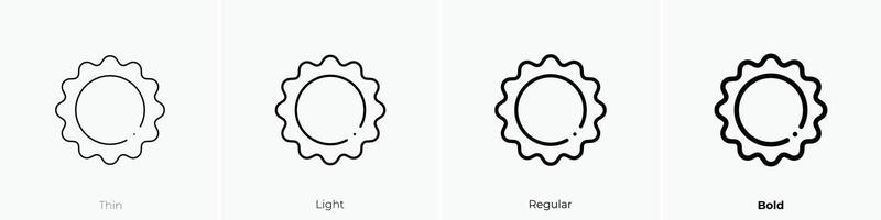 frame icon. Thin, Light, Regular And Bold style design isolated on white background vector