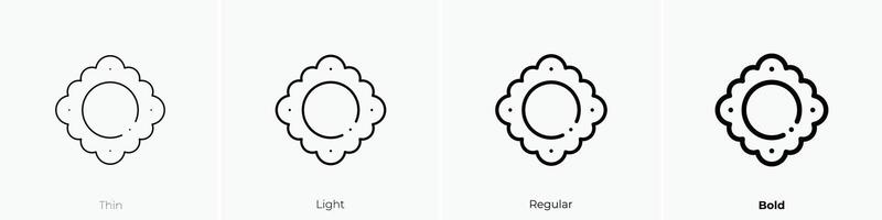frame icon. Thin, Light, Regular And Bold style design isolated on white background vector