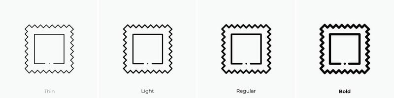frame icon. Thin, Light, Regular And Bold style design isolated on white background vector