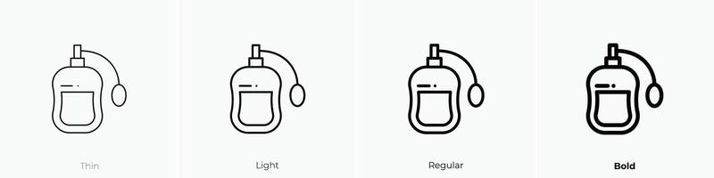 fragance icon. Thin, Light, Regular And Bold style design isolated on white background vector