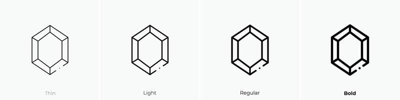 frame icon. Thin, Light, Regular And Bold style design isolated on white background vector