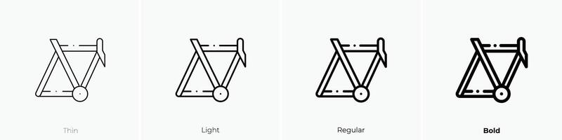 frame icon. Thin, Light, Regular And Bold style design isolated on white background vector