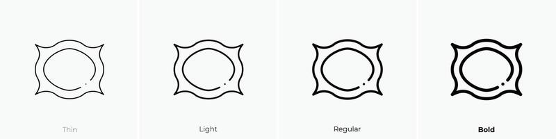 frame icon. Thin, Light, Regular And Bold style design isolated on white background vector