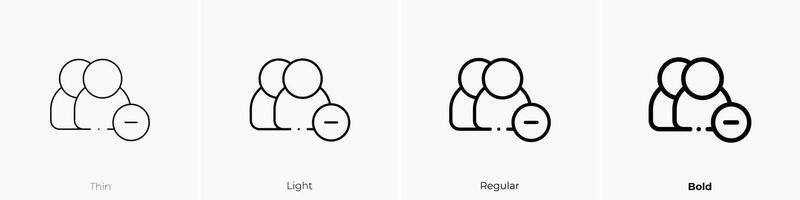 friendship icon. Thin, Light, Regular And Bold style design isolated on white background vector