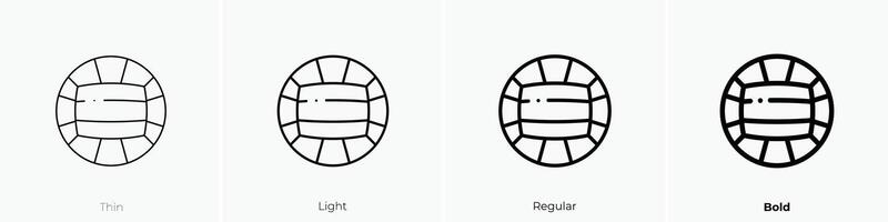 gaelic football icon. Thin, Light, Regular And Bold style design isolated on white background vector