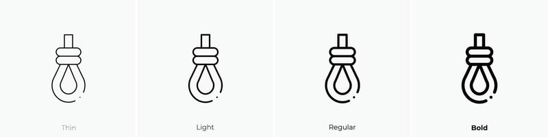 gallows icon. Thin, Light, Regular And Bold style design isolated on white background vector