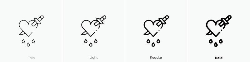 gang icon. Thin, Light, Regular And Bold style design isolated on white background vector