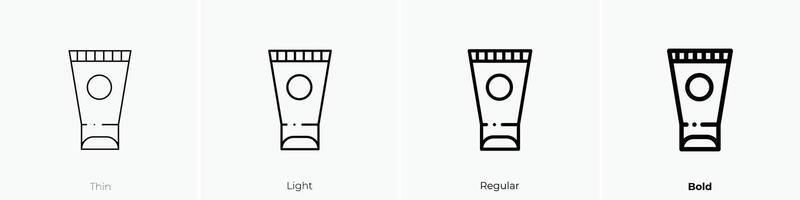 gel icon. Thin, Light, Regular And Bold style design isolated on white background vector