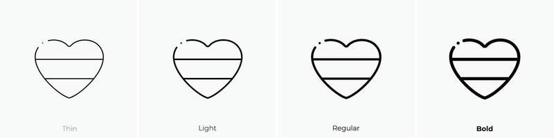 german icon. Thin, Light, Regular And Bold style design isolated on white background vector