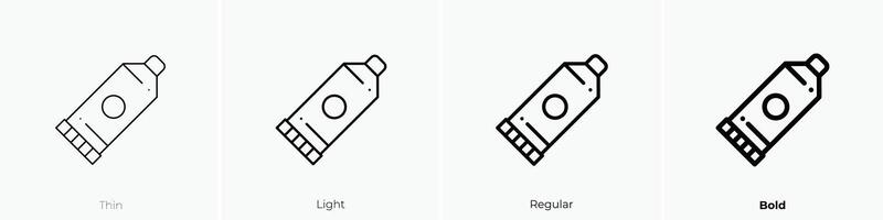 glue icon. Thin, Light, Regular And Bold style design isolated on white background vector