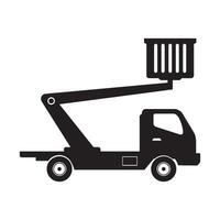 Lifting machine icon vector