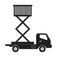 Lifting machine icon vector