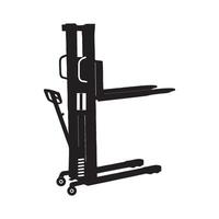 Hand forklift icon vector