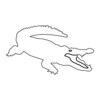 Crocodile icon design vector
