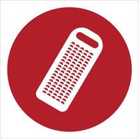 Hand grated coconut icon vector