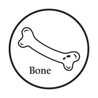 Bone icon design vector