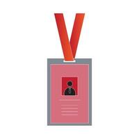 Identity card icon vector