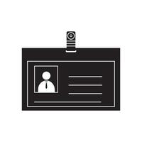 Identity card icon vector