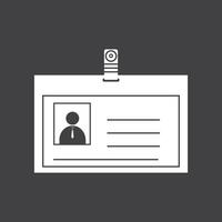 Identity card icon vector