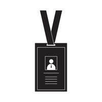 Identity card icon vector