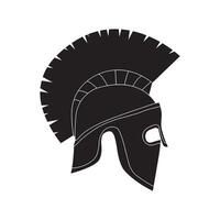 Spartan helmet icon vector