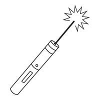 Laser pointer icon vector