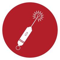 Laser pointer icon vector