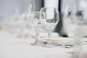 table set on dinning table at home beautiful home concept photo