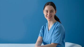 Young Physical Therapists Genuine Smile Reflects Empathy and Expertise in Healthcare photo