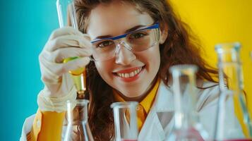 Young Title Researcher in Vibrant Office Career Success and Focus photo