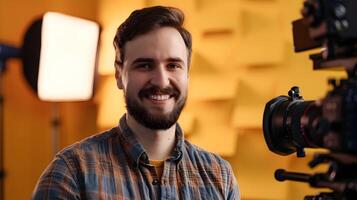 Young Director of Storytelling A Portrait of Creative Passion and Professional Triumph photo