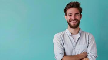 Young Mentor Inspiring Career Growth A Colorful Portrait of Guidance and Success photo