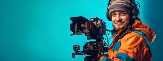 Young Operators Radiant Smile Captures Success in Vibrant Production Studio photo
