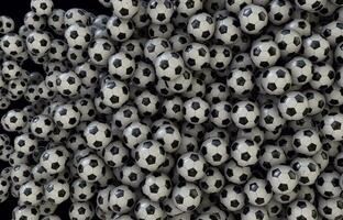 Dynamic 3D Animated Football Transitions with basic Soccer Balls appearing from side than exploding video