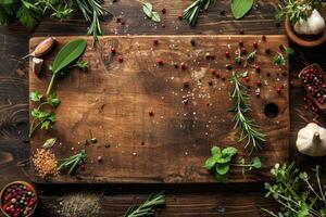 Variety of Fresh Herbs and Spices photo