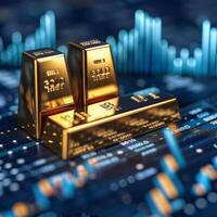 Finance Concept and Gold Investment photo