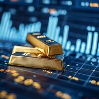 Finance Concept and Gold Investment photo