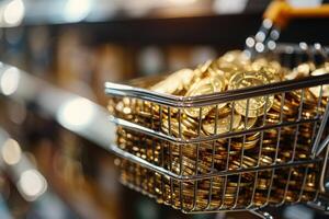Finance Concept and Gold Investment photo